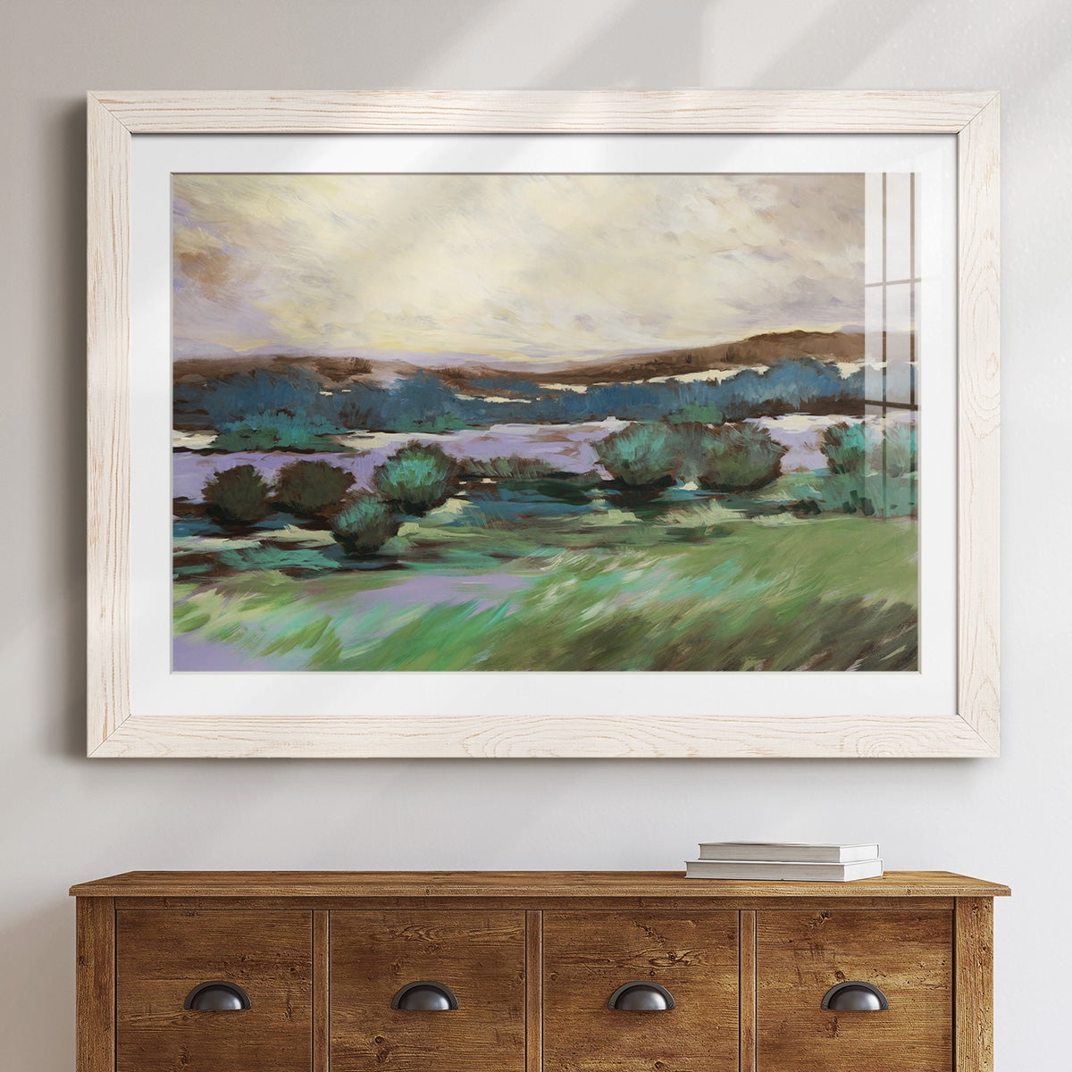 Sunny Desert Floor-Premium Framed Print - Ready to Hang