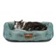 thumbnail image 1 of Cama para mascotas ClevaHome para gatos, perros y mascotas pequeñas de hasta 7 kg, redonda, verde, 1 of 7