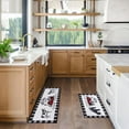thumbnail image 6 of Farmhouse Kitchen Mats for Floor, Set of 2 Non Skid Washable Kitchen Rugs, Sunflower Cottagecore Kitchen Decor, 17"x30"+17"x47" (Farmhouse), 6 of 7