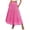 *Hot Pink, variant on Women's High Waist Eyelet A Line Midi Skirt with Pockets,Casual Summer Flared Skirt Light Blue,Women's Plus S