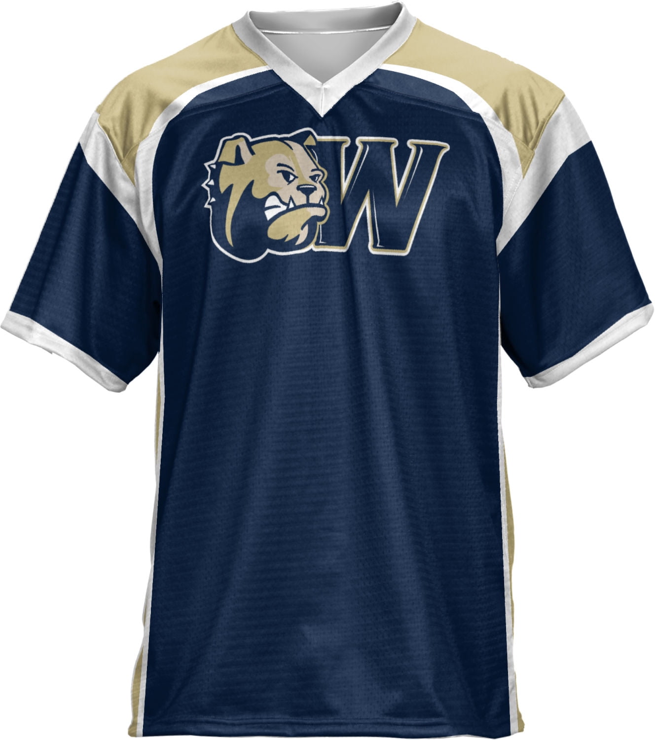 Prosphere Men S Wingate University Red Zone Football Fan Jersey Walmart Com Walmart Com