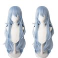 thumbnail image 1 of Peluca larga de anime para mujer, rizada y esponjosa, para Halloween, cosplay, peluca de anime, peluca sintética resistente al calor para disfraz de cosplay, peluca azul de Halloweenice de a, 1 of 4