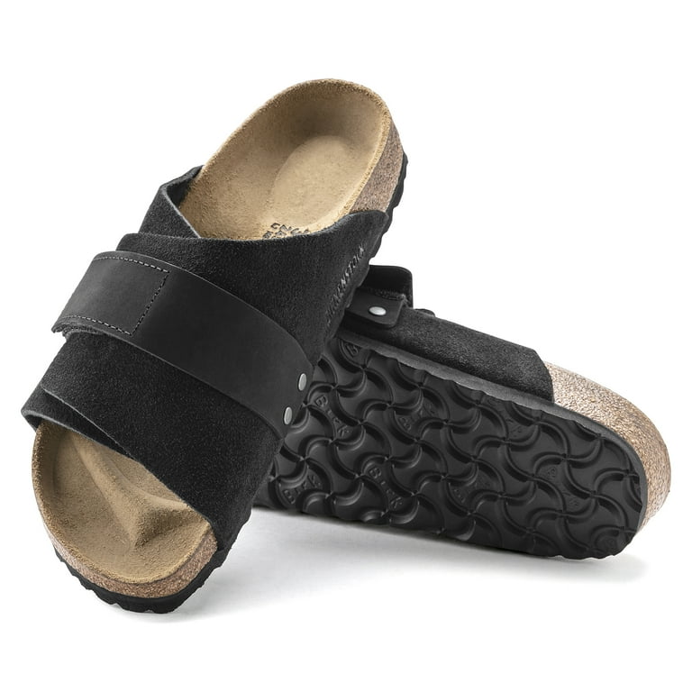 BIRKENSTOCK Kyoto サンダル ブラック 40 Birkenstock Kyoto Suede Sandal, 44, Black - Walmart.com