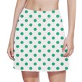 thumbnail image 7 of HomeGardon Back to School Skirts for Girls Girl Skort Fashion Polka Dots Loose High Waist A-line Fake Two Piece Sports Pants Skirt Half Body Skirt, 7 of 7
