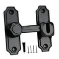 thumbnail image 4 of simhoa Barn Door Lock Portable Stylish Flip Latch for Sliding Doors Bathroom Closet Black, 4 of 8