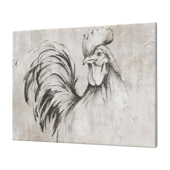Wall Art Rooster Picture Canvas Wall Art Print Paintings Modern Artwork For Living Room Wall Decor And Home Décor Framed Ready To Hang-12×16 In