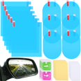 thumbnail image 1 of 12 Pcs Rear View Car Mirror Film Rainproof Waterproof Mirror Film Anti Fog Nano Glaze Car Film For Car Mirrors And Side Windows, 1 of 7