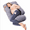 Gray, variant on Momcozy Pregnancy Pillow, U Shaped Full Body Maternity Pillow for Sleeping with Removable Cover, 57 Inch Grey