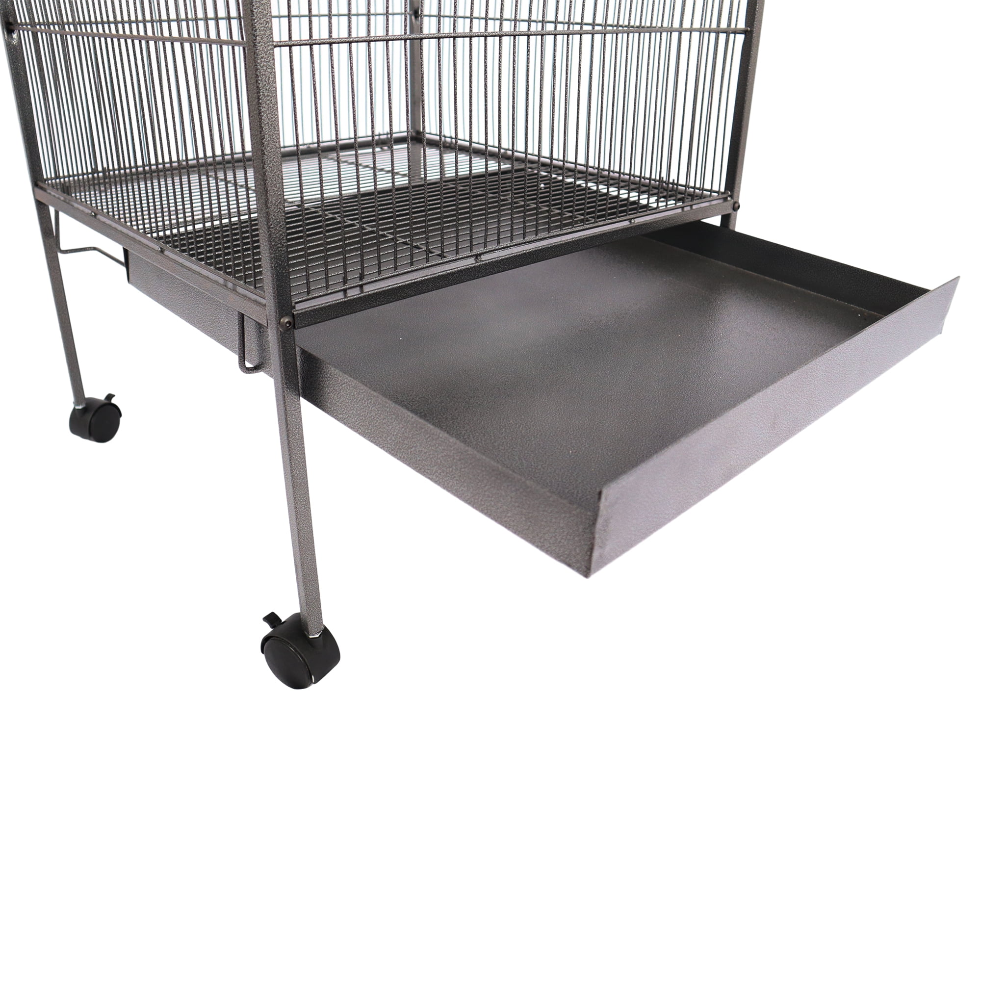 Pefilos 63" Bird Cage for Parakeets, Bird Houses for Indoor with Rolling Stand, Metal Bird Aviaries for Green Cheek Conures Pigeons Lovebird Bird's Nest, Gray Pefilos 63" Bird Cage for Parakeets, Bird Houses for Indoor with Rolling Stand, Metal Bird Aviaries for Green Cheek Conures Pigeons Lovebird Bird's Nest, Gray