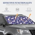 thumbnail image 4 of Balery 2 Piece Cute Dog Car Windshield Sun Shade|Foldable Front Windshield Shade for Car Front Window for Most Sedans SUV Truck-Medium, 4 of 7