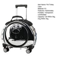 thumbnail image 2 of Plenkra Pet Trolley Case with Upgraded Detachable Silent Wheels, Clear Ventilation Holes Cat Dog Carrier, Cat Dog Carrier with Telescopic Handle, 2 of 9