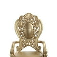 thumbnail image 3 of Armchair with Scrolled Crown Top Back and Ornate Motifs, Set of 2, Gold, 3 of 5
