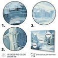 thumbnail image 3 of Designart "Antarcticas Edge modern II" Winter Landscape Floater Framed Wall Decor, 3 of 7