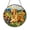 Acrylic 3.5 Inch, variant on Goldendoodle Dog Portrait Window Suncatcher Stained Glass Style Decor, Floral Wildflower Decorative Panel Art for Window Decoration, Pet Lover Gift Idea Dog Owner Home Decor