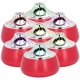 thumbnail image 4 of Humidificador de aire de 200ml, difusor de aromaterapia con carga USB, luz de escritorio, Mini generador de niebla, rojo + plateado, 4 of 14