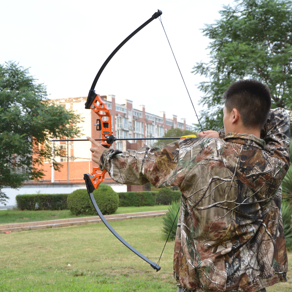 SHARROW Bowfishing Kit 40lbs Recurve Bow Hunting Fishing Arrow Reel Archery Straight Bow US STOCK