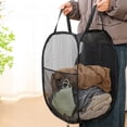 thumbnail image 2 of Cesto de ropa, plegable, de malla negra, plegable, 2 unidades, 2 of 7