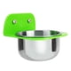 thumbnail image 5 of Recipiente portátil para alimentación de agua y comida de Metal para pájaros y animales, taza contenedora (verde), 5 of 5
