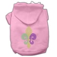 thumbnail image 6 of Pet, Dog  Cat Hoodie Rhinestone, "Mardi Gras Fleur De Lis", 6 of 7