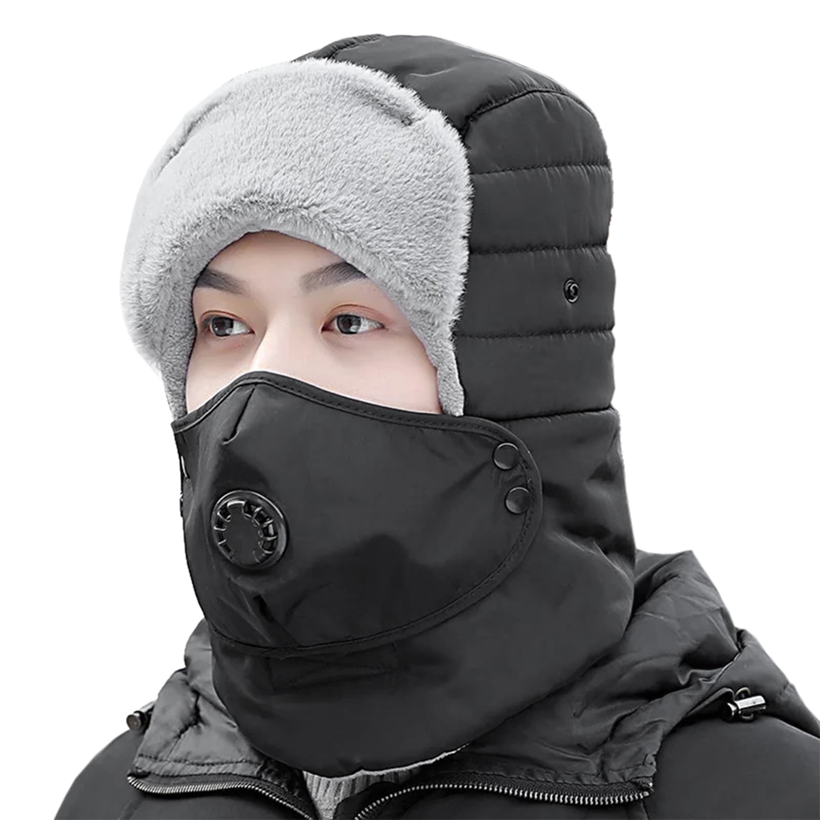 Winter Warm Trapper Hat Multifunction Goggle Windproof Red Pink Hot Thermal Mask 