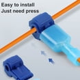 thumbnail image 3 of facefd Wire Terminal Crimp Quick Snal Wire Connector Cable Electrical Wire Connector Kit, 20pcs Blue 40pcs 1Set, 3 of 6