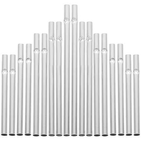 

60pcs Hollow Tubes Aluminum Tubes Replacement Pipes for Wind Chimes Making