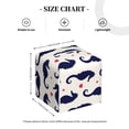 thumbnail image 4 of Lsque Seahorses and Hearts Printed Tissue Box Cover Holder, Facial Paper Organizer Dispenser,Square with Bottom Belt, PVC Leather Decorative Organizer, 4 of 8