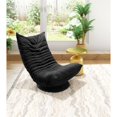 thumbnail image 2 of ZUO Down Low Swivel Chair Black, 2 of 12