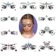 thumbnail image 1 of (10 hojas) Amaza Strass Autocollant, Tatouage Temporaire Strass Visage, Strass Bindi Bijoux De Front Style Alatoire, 1 of 5