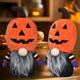 thumbnail image 3 of Plush Doll Toy Gift Cartoon Children's Rag Doll Children's Gift Pillow No Standard, Pumpkin-Shaped Gnome Design With Smiling Face White Nose And Textured Beard, Plush, 3 of 5