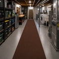 thumbnail image 6 of 31 in. Wide x Cut-to-Length – Non-Slip, All-Weather, Heavy-Duty Utility Runner Rug – Absorbent, Dirt-Trapping, Kid and Pet Safe for Entryways and High-Traffic Areas, Brown, 6 of 10