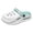 White, variant on Chunky Platform Clogs for Women Men with Back Strap Hollow Breathable EVA Slip on Slide Sandals Cute Non-Slip Waterproof Outdoor Beach Pool Casual Garden Shoes Khaki Size 10