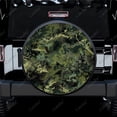 thumbnail image 1 of Realistic Forest uflage Pattern Polyester Universal Spare Wheel Tire Cover Wheel Covers for Trailer RV SUV Truck Camper, 1 of 5