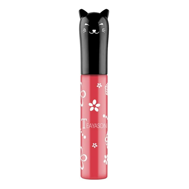 Líquido mate, resistente al agua de larga duración, líquido antiadherente para vasos para mujeres y niñas, colores disponibles Melon rojo Colco Tinte de brillo de labios para mujeres niñas