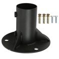 thumbnail image 2 of Chain Link Fence Pole Floor Flange Base Flange Heavy Solid Fence Post Concrete Mount for Holding Fence Mailbox Flag Round Posts 52mm / 2.0in, 2 of 4