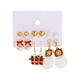 thumbnail image 2 of Fashion Cute Series Christmas Earrings Snowflake Christmas Tree Santa Claus Hair Earring Combination, 2 of 6