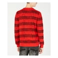 thumbnail image 2 of I.N.C Mens Chunky Striped Pullover Sweater, Red, X-Large, 2 of 2