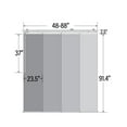 thumbnail image 6 of Domovina 4 Panel Track Vertical Blinds, Adjustable 48-88"W x 116"H - Kindal, 6 of 7