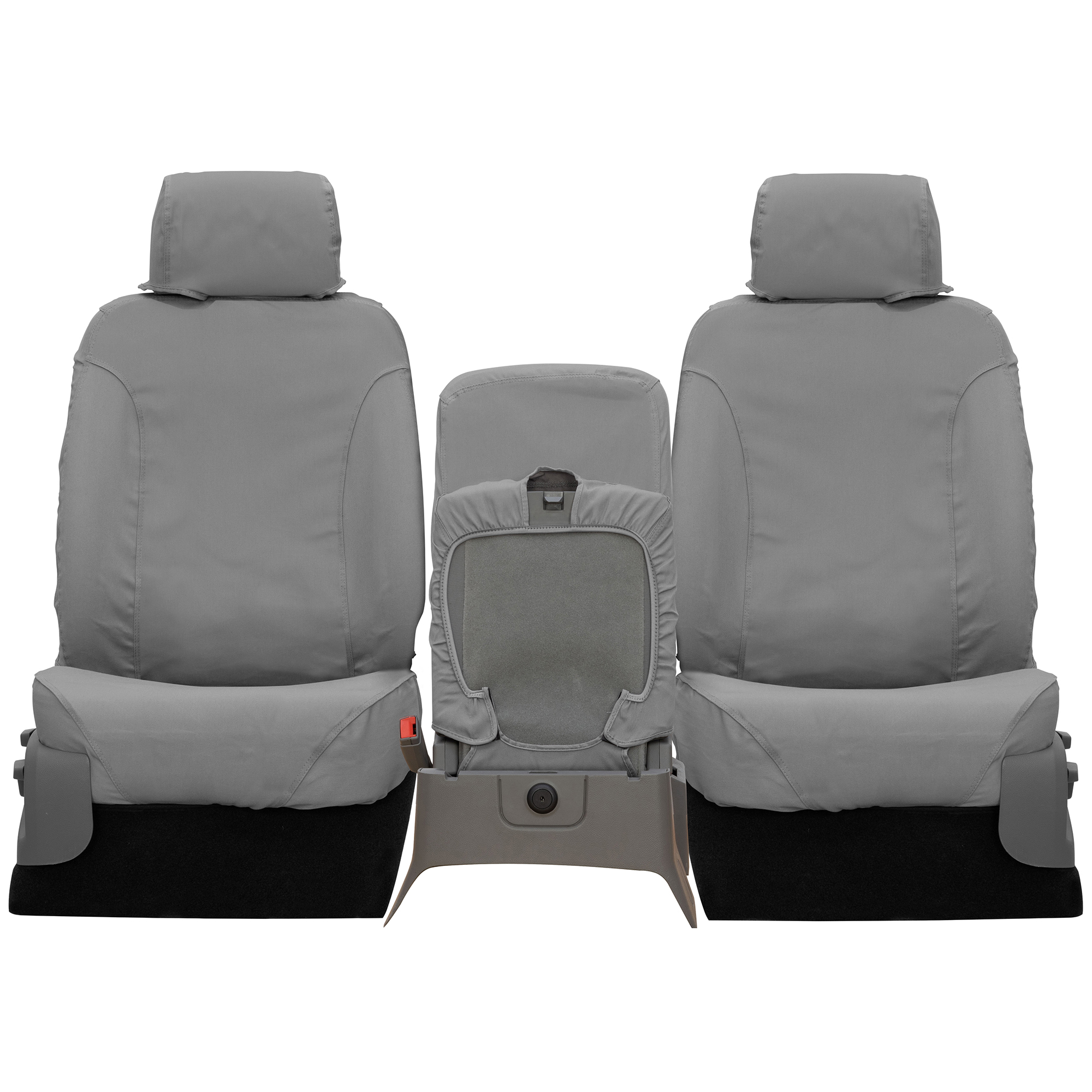 Covercraft SeatSaver Front Row Custom Fit Seat Cover for Select Ram Pickup Models - Polycotton (Grey) - image 4 of 7