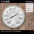 thumbnail image 3 of Taylor 13.25-inch Big and Bold Dial Thermometer in Silver, 3 of 9