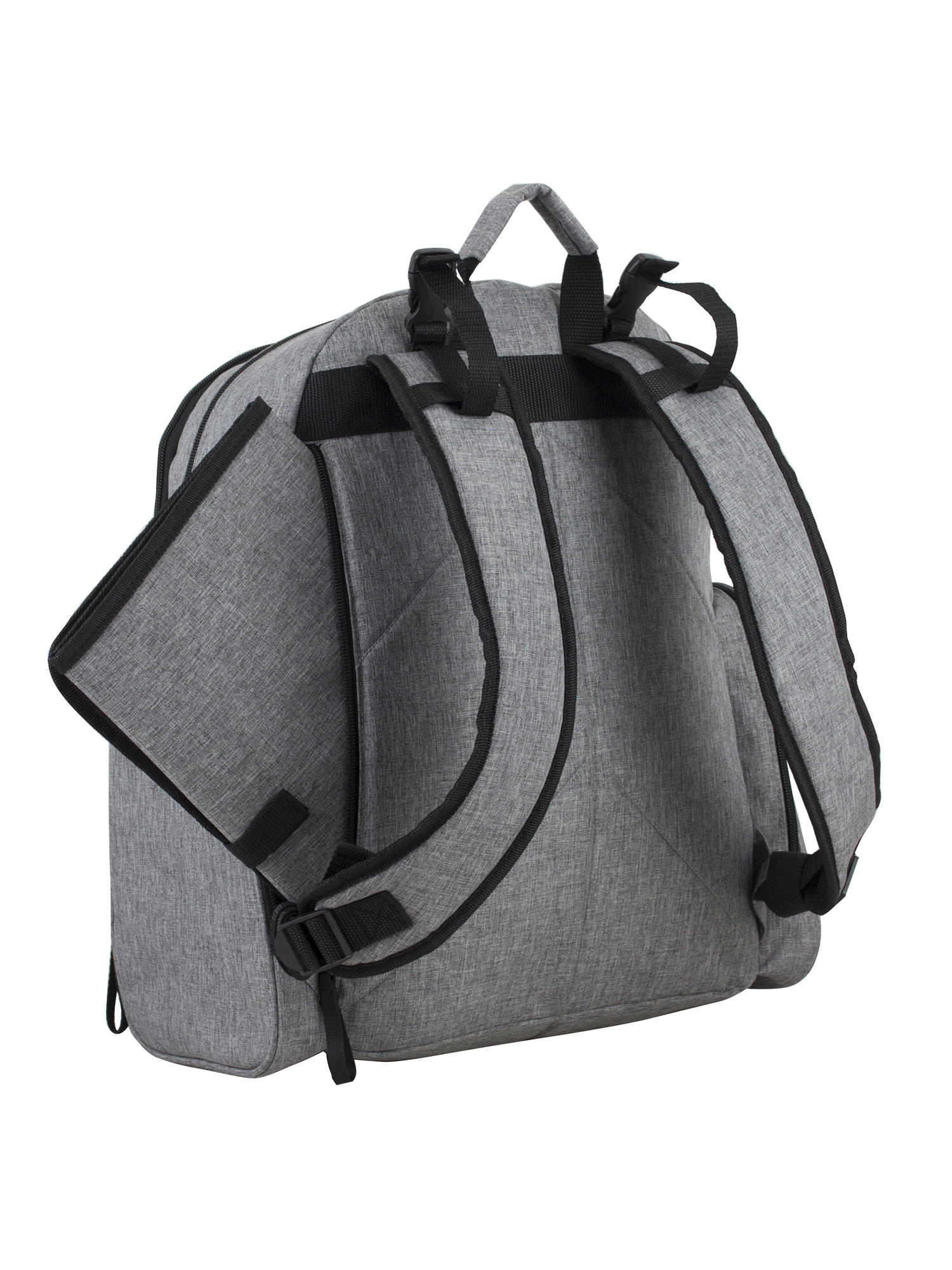Eastsport Bond St. Large Backpack Diaper Bag, Gray photo 6