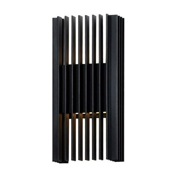 ET2 Lighting - Rampart - 12W 2 LED Outdoor Wall Mount-11.75 Inches Tall and 5.5