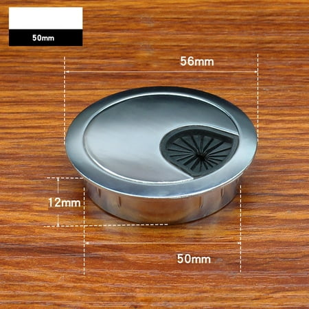 

50mm/60mm/80mm Computer Metal Grommet Desk Table Cable Tidy Outlet Wire Cover