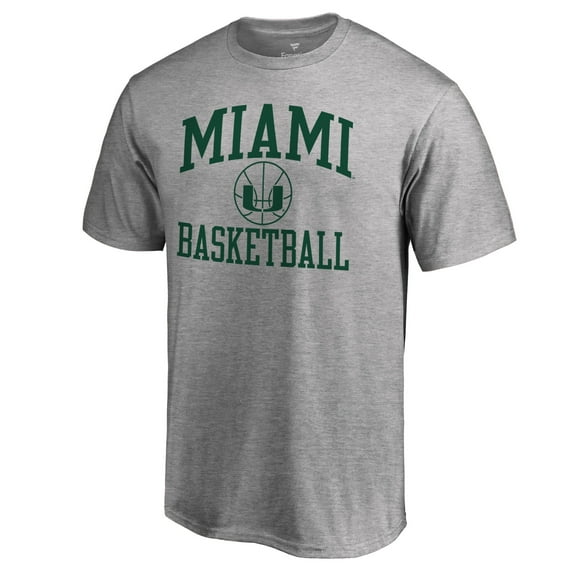 Men's Heathered Gray Miami Hurricanes In Bounds T-Shirt