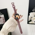 thumbnail image 2 of Leopard Engraved Bands - Stylish Silicone Wristbands for Apple Watch Series 1-9. Designed for Women and Men, these Sport Straps are available in sizes 40mm, 38mm, 41mm, 42mm, 44mm, 45mm, and 49mm, 2 of 7