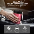 thumbnail image 5 of Modern 18oz Double Drinking Coffee Mug – Vacuum Insulated Stainless Steel Travel Cup with Leakproof Lid, 316 Steel Thermos Tumbler for Hot & Cold Beverages, 5 of 7
