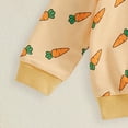 thumbnail image 7 of CAICJ98 Toddler Baby Boy Easter Outfit Summer Clothes Long Sleeve Sweatshirts Pants Cute Bunny Clothing Set (Yellow,0-6 Months), 7 of 7