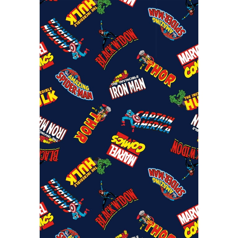 Marvel Comics Mens' Superhero Logo Titles Loungewear Pajama Pants (XX-Large)