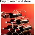 thumbnail image 3 of Countertop Freestanding Wine Rack, Metal Wine Rack, Storage Wine Rack, for Counter Metal Wine Rack Tabletop Wine Rack, for Wine Bottle Storage, Black, 3 of 8