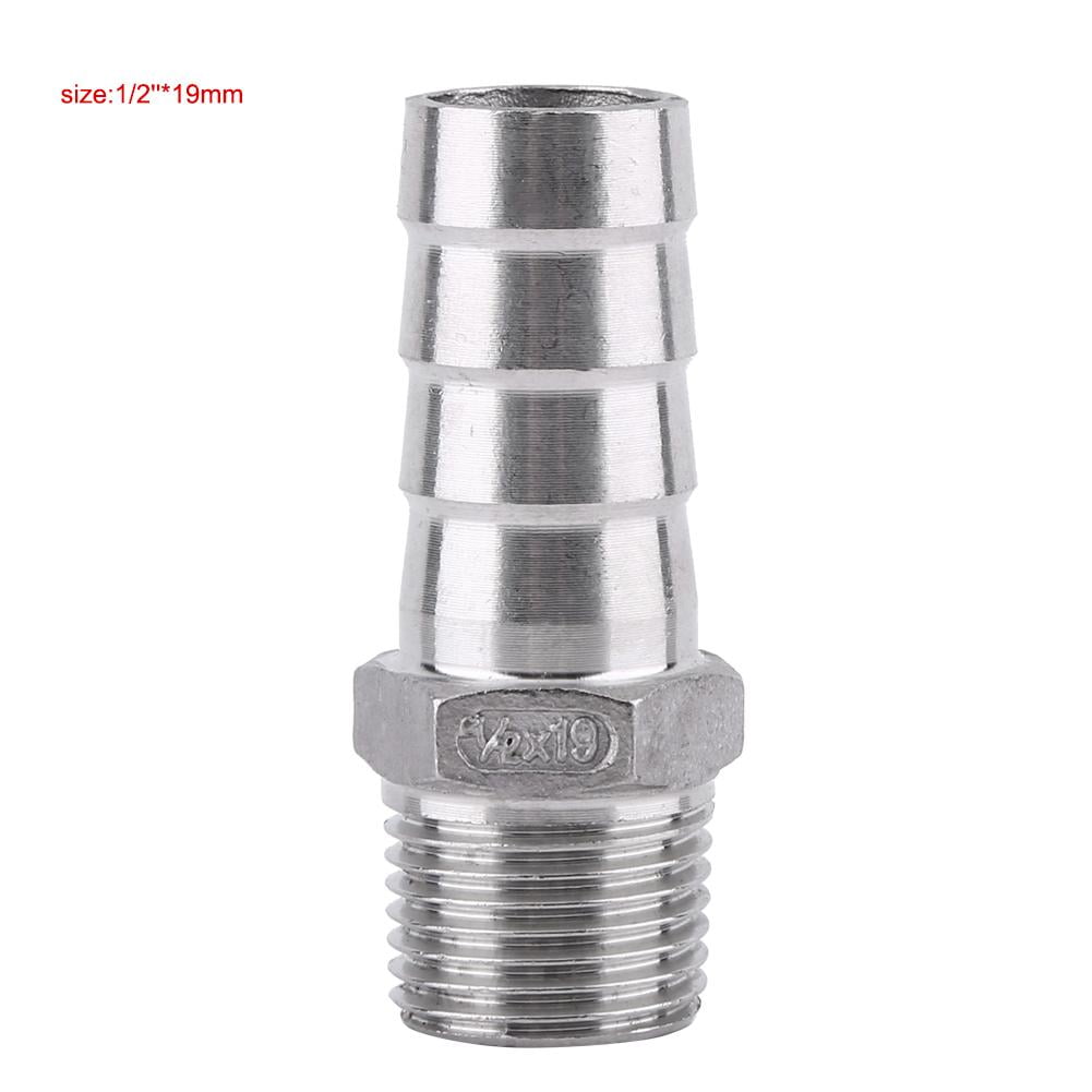 BSP Thread Pipe Nipple Fitting x Barb Hose Tail Connector For Hose ID 6mm to25mm 
